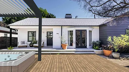 Pergola and terrace covering Pergola and terrace covering
