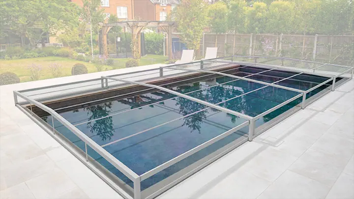 Simulation 3D d'un abri de piscine réalisée avec OneShot 3D